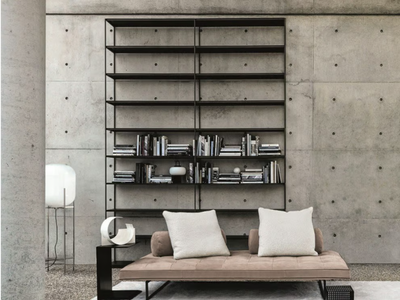IMAGE - Open double-sided metal bookcase _ Désirée divani