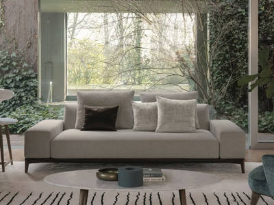 OVERPLAN - Sectional fabric sofa with chaise longue _ Désirée divani