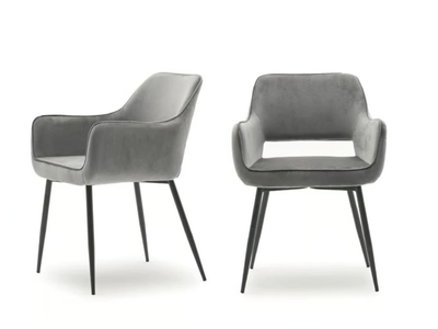 ROAD - Velvet chair with armrests _ Devina Nais