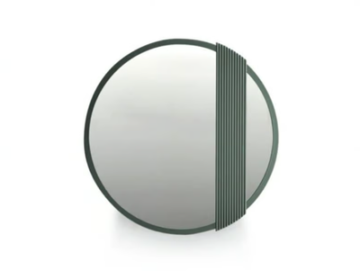 ZERO.16 - Round wall-mounted solid wood mirror _ Devina Nais