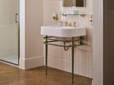 BLUES IN WHITE TEC PLUS - Rectangular double washbasin _ Devon&Devon