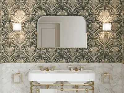 COROLLA GOLD LEAF - Vinyl wallpaper