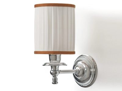 DAISY 2 VELVET - Fabric wall lamp with brass arm _ Devon&Devon