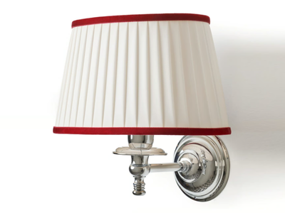 DAISY 3 VELVET - Fabric wall lamp with brass arm _ Devon&Devon