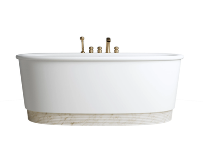 HOLIDAY - Oval White Tec Plus bathtub _ Devon&Devon