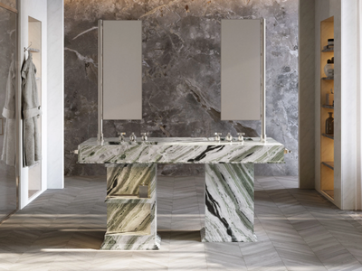 MY LOVE WATER VANITY MASTER - Double vanity unit with integrated washbasin _ Devon&Devon