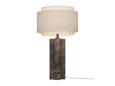 TAKAI - Linen and marble table lamp _ DFTP