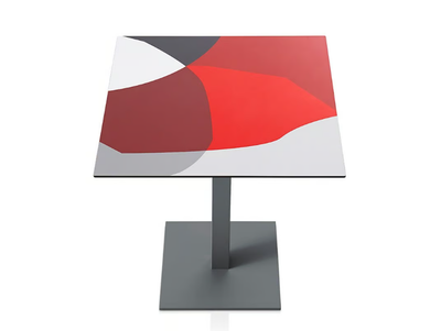 ABSTRAKT MONA - Square laminate table _ Diabla