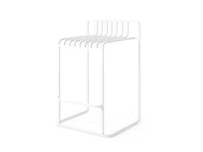 GRILL - High aluminium stool with footrest _ Diabla