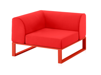 PLOID - Corner fabric garden armchair with removable cover _ Diabla
