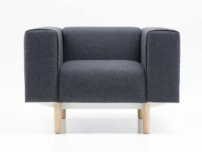 BREAD - Fabric armchair with armrests _ Diemme