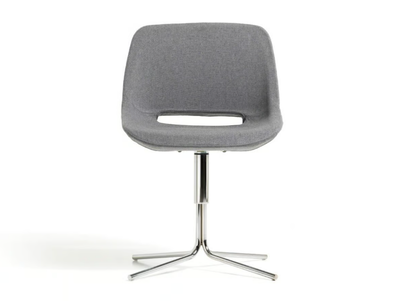 CLEA - Upholstered with 4-spoke base fabric chair _ Diemme