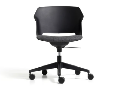 CLOP - Height-adjustable polypropylene office chair with castors _ Diemme