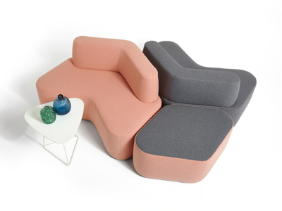 CROSS - Sectional fabric sofa _ Diemme