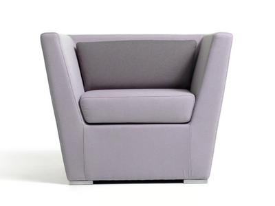 DOUBLE - Modular fabric armchair with armrests _ Diemme