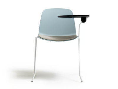 KIRE - Sled base polypropylene training chair with writing tablet _ Diemme