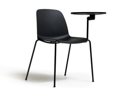 KIRE - Sled base polypropylene training chair with writing tablet _ Diemme