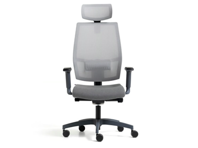 LEAD - Height-adjustable mesh office chair with headrest _ Diemme