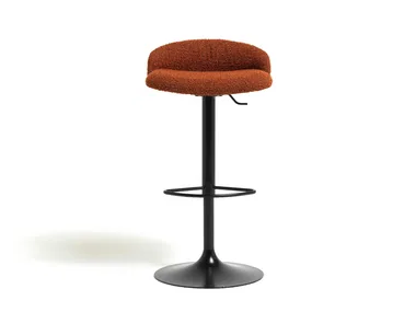 LOFT - Swivel fabric barstool height-adjustable _ Diemme