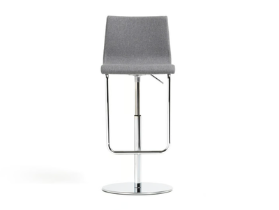 PRINCE - Fabric stool height-adjustable with back _ Diemme