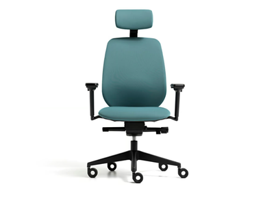 SKIN - Height-adjustable fabric office chair with armrests with 5-Spoke base _ Diemme
