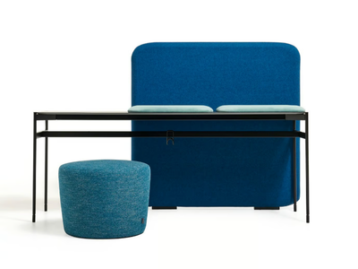 SNAKE - Rectangular office desk with sound absorbing screens _ Diemme