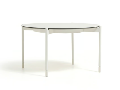 SNAKE - Round coffee table with metal base and HPL top _ Diemme