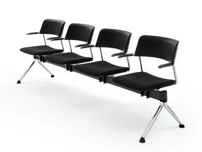 CALA PLUS - Polypropylene beam seating with armrests _ Diemmebi