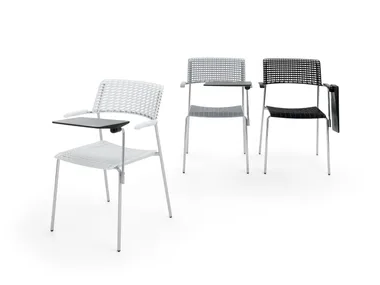 CALA - Polypropylene training chair with writing tablet _ Diemmebi