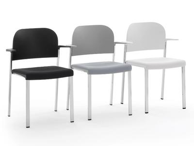 MAKEUP EASY SOFT - Upholstered chair with armrests _ Diemmebi