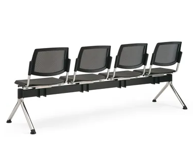 VOLÉE NET PLASTIC - Freestanding beam seating _ Diemmebi