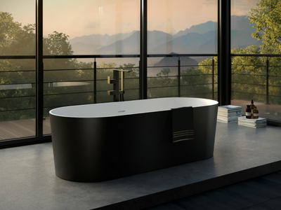 DELUXE - Freestanding oval Aquatek bathtub _ DISENIA