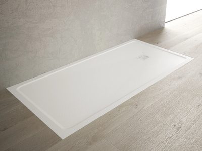 LUNA - Flush fitting rectangular Technogel® shower tray _ DISENIA