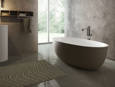 ROUND - Freestanding oval bathtub _ DISENIA