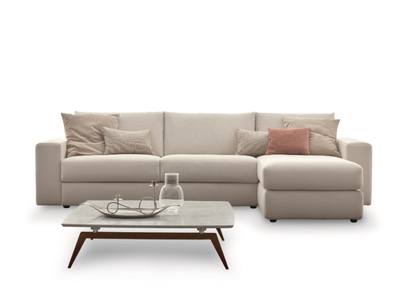 FREEDOM - Contemporary style 2 seater 3 seater fabric sofa bed with chaise longue