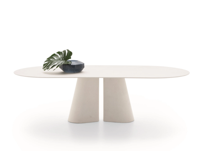 PILLAR - Oval garden table