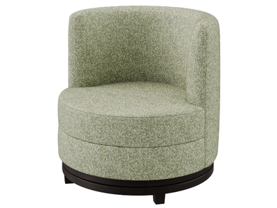 AYDEN - Swivel fabric easy chair