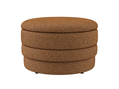 ENZO - Round fabric pouf