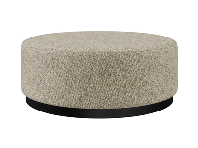 LIAM - Round fabric pouf