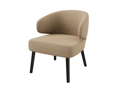 PENTA - Fabric easy chair with armrests