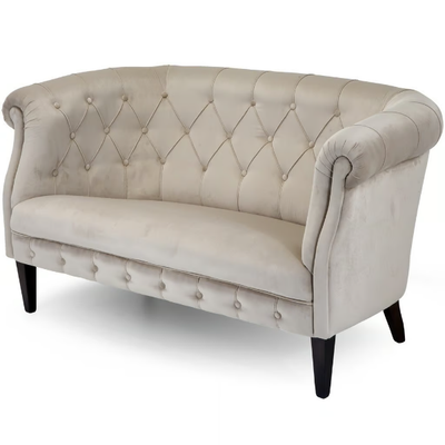 203 - Tufted fabric sofa