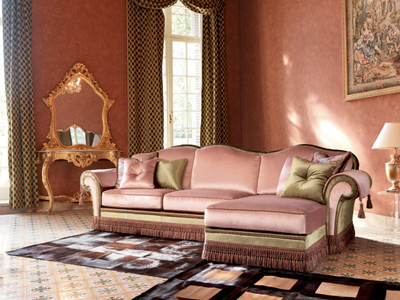 ARTHUR - Fabric sofa with chaise longue _ Domingo Salotti