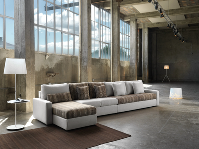 LESLIE - Convertible fabric sofa with removable cover _ Domingo Salotti