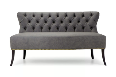 MORK - Chesterfield style tufted leather sofa