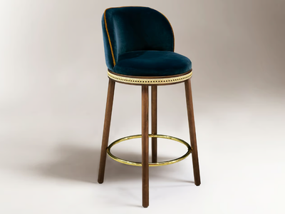 ALMA - High stool with footrest _ DOOQ