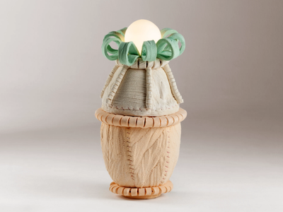 MARJORELLE FRESIA - Handmade resin table lamp _ DOOQ
