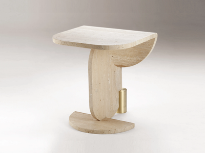 PLAYING GAMES TRAVERTINE - Travertine coffee table _ DOOQ