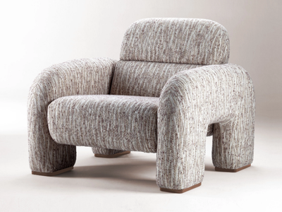 VERTIGO - Fabric armchair with armrests _ DOOQ