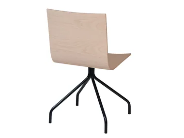 ARA B3 - Trestle-based wooden chair _ DRESSY