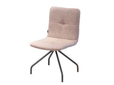 ARA B4 - Upholstered trestle-based chair _ DRESSY